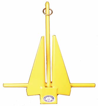 SLIP RING MECHANICAL COATED ANCHOR-#6 Slip Ring Anchor, Yellow